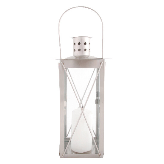 Lampión nerezový, M (DOPREDAJ)|Esschert Design