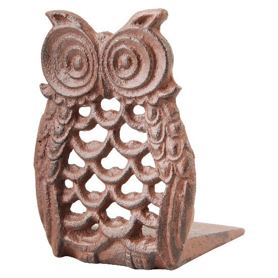 Owl door stop, cast iron, 8 x 9 x 11 cm (SALE)|Esschert Design