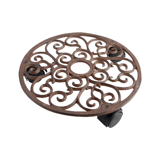 Round flower pot mat, diameter 29 cm, cast iron|Esschert Design