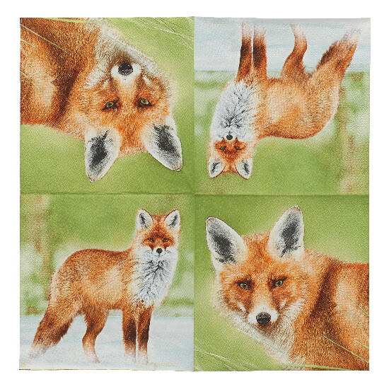 Napkins with fox|Esschert Design
