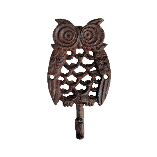 Owl hook, cast iron (SALE)|Esschert Design