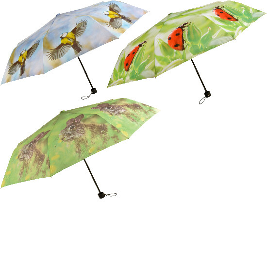 Deštník skládací, balení obsahuje 3 kusy!|Esschert Design