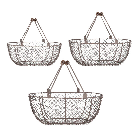 Wire basket, set of 3 | Esschert Design