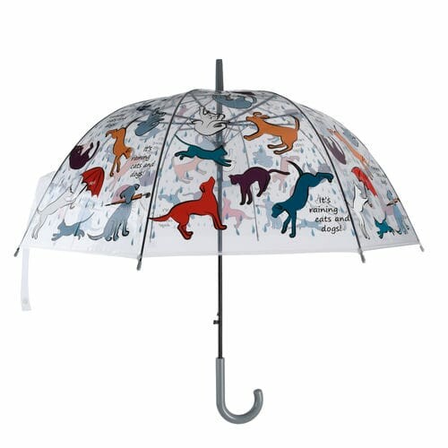 Deštník průhledný Cats&Dogs PEJSEK A KOČIČKA, 83x81,5cm|Esschert Design