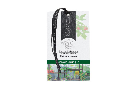 Perfume bag BLACK EDITION, with ribbon, 7 x 17 x 0.5 cm (Black Edition) Urban Jungle (Boles d'olor)|Boles d'olor