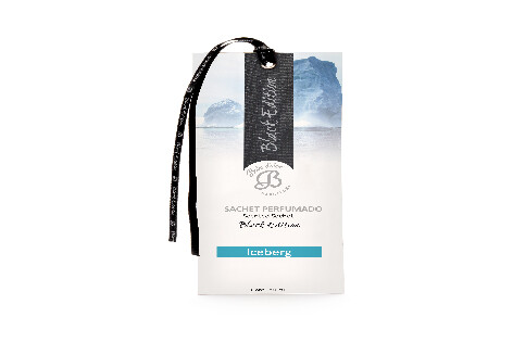 Perfume bag BLACK EDITION, with ribbon, 7 x 17 x 0.5 cm Iceberg|Boles d´olor