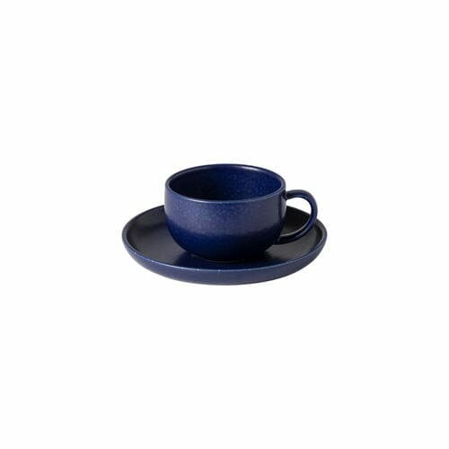 Tea cup with saucer 0.22L, PACIFICA, blue|Casafina