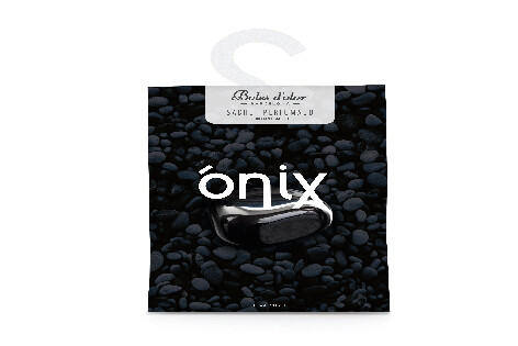 Perfume bag LARGE, paper, 12 x 17 x 0.3 cm, Onix|Boles d'olor