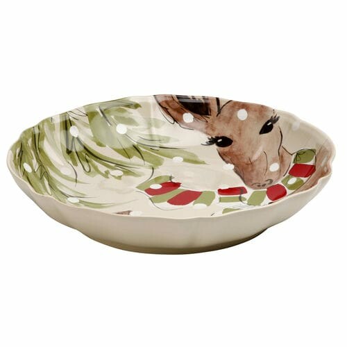 Mísa na těstoviny|salát 34cm|2,8L, DEER FRIENDS, bílá|Linen (DOPRODEJ)|Casafina