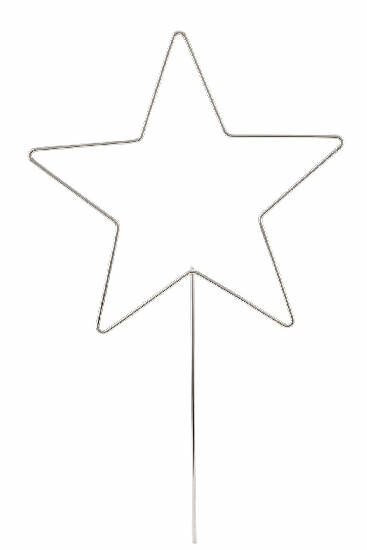Gwiazda grawerowana, srebrna, 30x57,3cm (WYPRZEDAŻ)|Ego Dekor