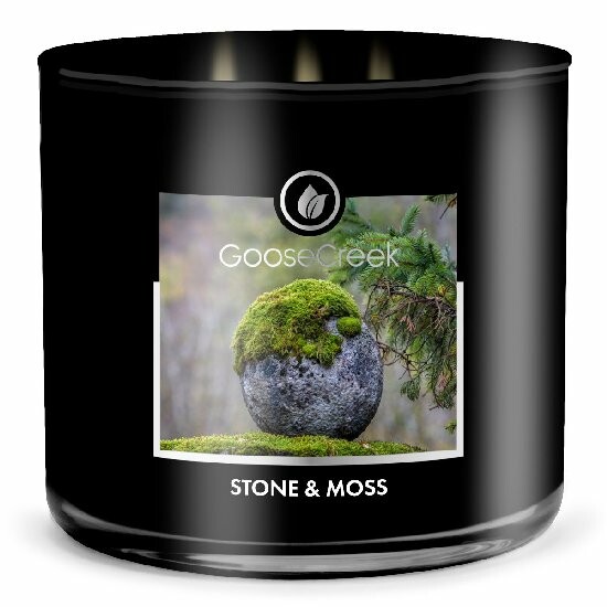 Svíčka MEN'S COLLECTION 0,41 KG STONE & MOSS, aromatická v dóze, 3 knoty|Goose Creek