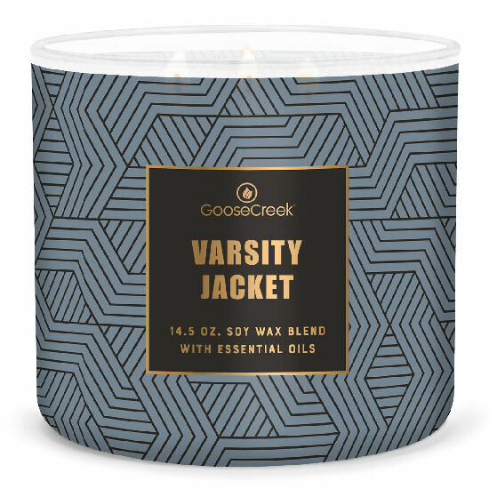 MEN'S COLLECTION 0.41 KG VARSITY JACKET candle, aromatic in a jar, 3 wicks|Goose Creek