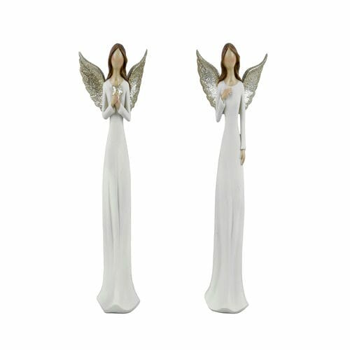 Angel Lea, standing, 23 cm, cream/gold|Ego Dekor