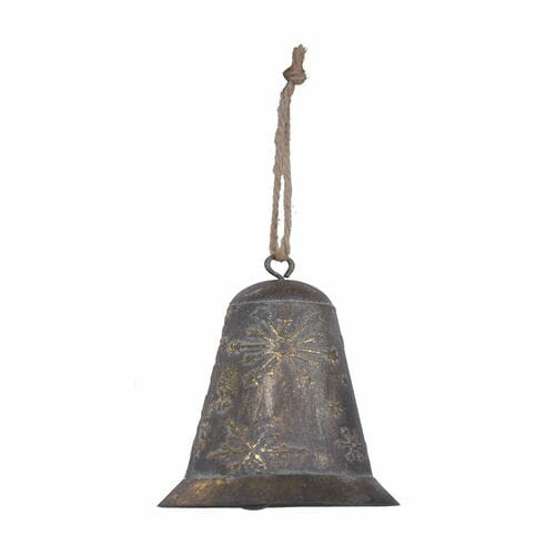 Hanging bell, gold patina, 11 cm | Ego Dekor