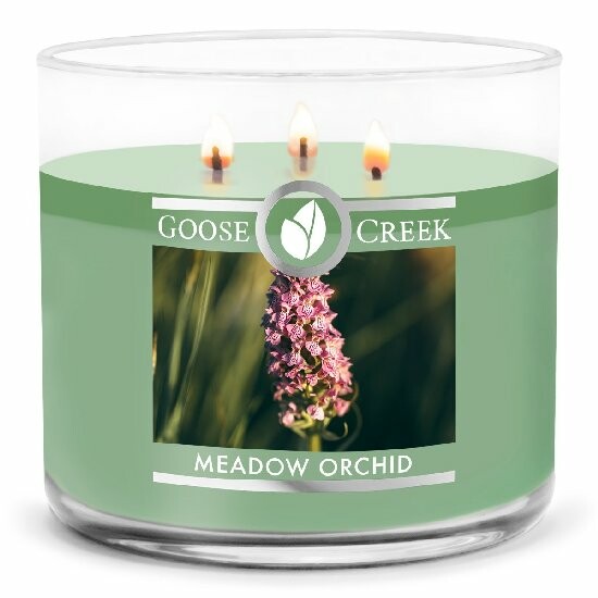 Candle 0.41 KG MEADOW ORCHID, aromatic in a jar, 3 wicks|Goose Creek