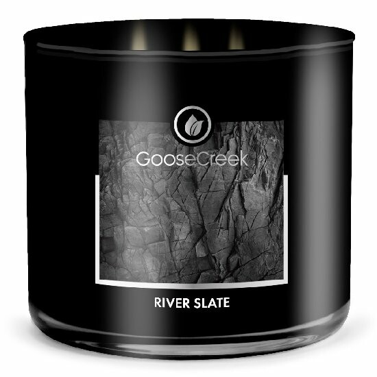 Svíčka MEN'S COLLECTION 0,41 KG RIVER SLATE, aromatická v dóze, 3 knoty|Goose Creek