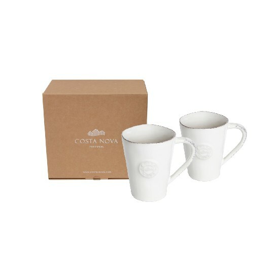 Tea mug 0.3L, NOVA GIFT, white, GIFT PACKAGE 2 pcs (SALE)|Costa Nova