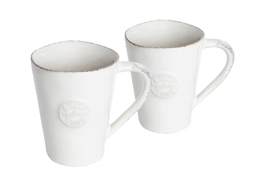 Coffee mug with saucer, NOVA GIFT, white, GIFT PACK 4 pcs (SALE)|Costa Nova