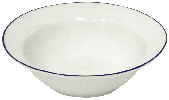 Salad bowl|serving 30cm|2.6L, BEJA, white&blue|Costa Nova