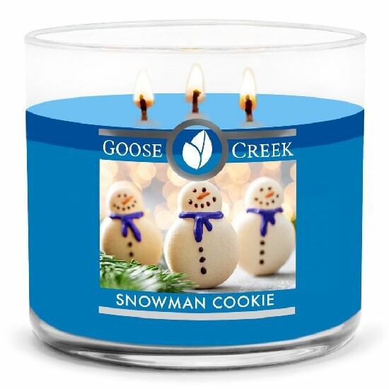 Sviečka 0,41 KG SNOWMAN COOKIE, aromatická v dóze, 3 knôty | Goose Creek