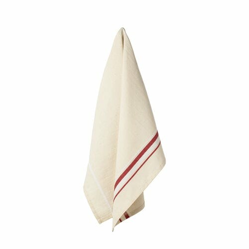 Utierka 70x50cm, set 2ks, FRENCH STRIPES, Classic red|Casafina