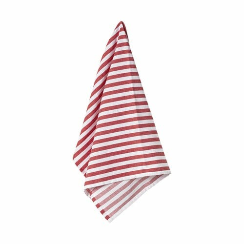 Utěrka 70x50cm, set 2ks, STRIPES, Classic red|Casafina