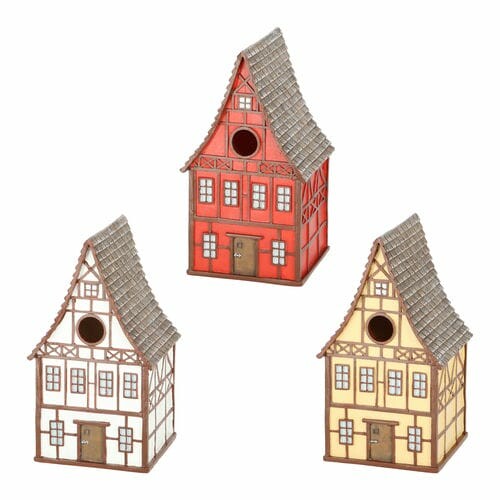 Budka pro ptáčky FRAMING HOUSE, v. 25cm, balení obsahuje 3 kusy!|Esschert Design