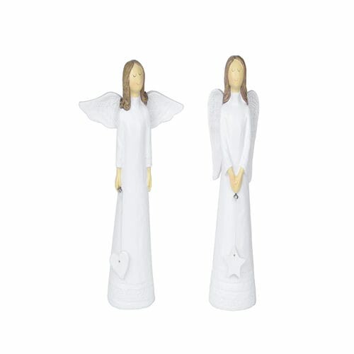 Anděl Ariel, bílá, 7x25x5cm, balení obsahuje 2 kusy!|Ego Dekor