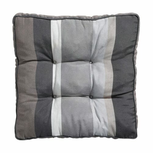 MADISON Quilted seat 47x47, gray|Stripe gray