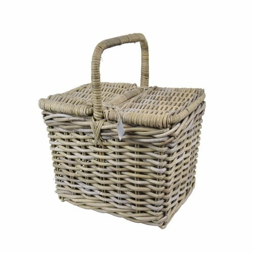 Picnic basket, gray, 50x35x25cm|Van Der Leeden 1915