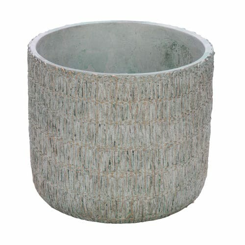 Obal na květináč Cement, hnědá/zlatá, 13,5x13,5x12,5cm (DOPRODEJ)|Ego Dekor