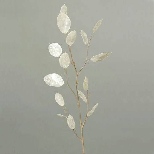 Rostlina/květina umělá Lunaria, bílá, 86cm|Ego Dekor