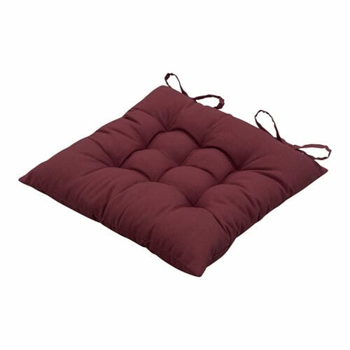 MADISON Quilted seat 46x46cm, Panama bordeaux