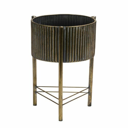 Flower pot stand Fly, metal, gold/antique, 21.5x21.5x60cm (SALE)|Ego Dekor