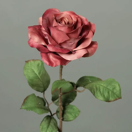 Kwiat sztuczny Róża, różowo-ciemny, 62cm|Ego Dekor