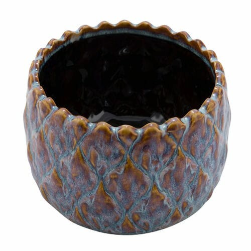 Mísa No Limit, keramika, modrá/hnědá, 20x20x10cm (DOPRODEJ)|Ego Dekor