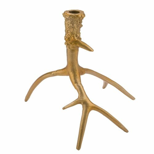 Candlestick DEER, antlers, 30 x 30 x 40 cm, gold|Ego Dekor