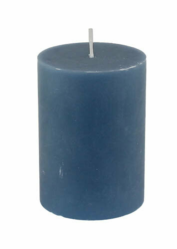 Candle SILEA Stearin Dove blue 7cm|Ego Dekor