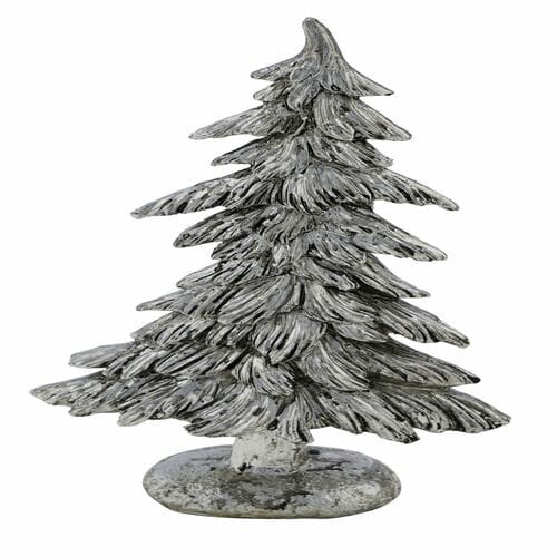 Tree decoration, silver with antique patina, 11x4x20cm *|Ego Dekor