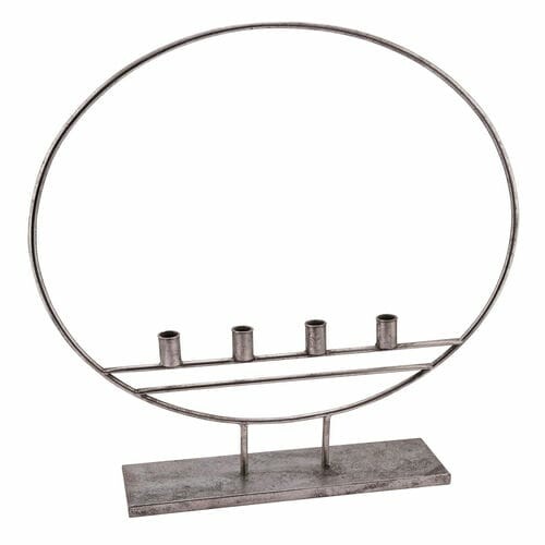 Candlestick for 4 candles/Advent candlestick in a circle on a base, 64.5x12x75.5cm, pc|Ego Dekor