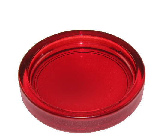 XXX CX Candle holder, dia. 10cm, red