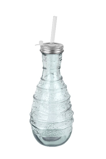 Recycled glass drinking bottle, "ORGANIC", 0.6 L (pack contains 1 pc) (SALE)|Vidrios San Miguel|Recycled Glass