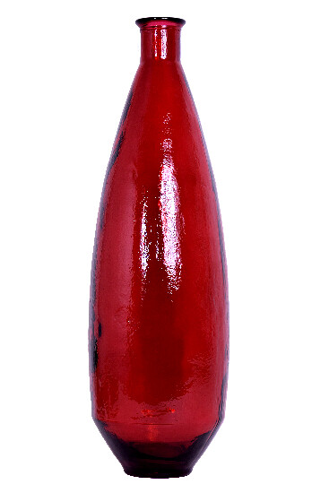 Recycled glass vase 80 cm "ADOBE", red, 25.3 L (package includes 1 piece)|Vidrios San Miguel|Recycled Glass