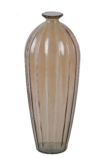 VIDRIOS SAN MIGUEL !RECYCLED GLASS! Váza z recyklovaného skla "ETNICO", 56 cm, dymová (balenie obsahuje 1ks)