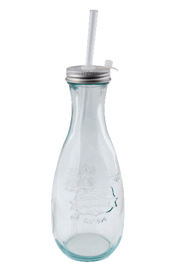 Recycled glass drinking bottle, 