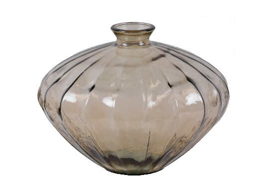 Recycled glass vase "ETNICO", 28 cm, smoke (package includes 1 pc)|Vidrios San Miguel|Recycled Glass