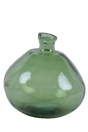 VIDRIOS SAN MIGUEL !RECYCLED GLASS! Váza z recyklovaného skla "SIMPLICITY", 33 cm, zelená (balenie obsahuje 1ks)