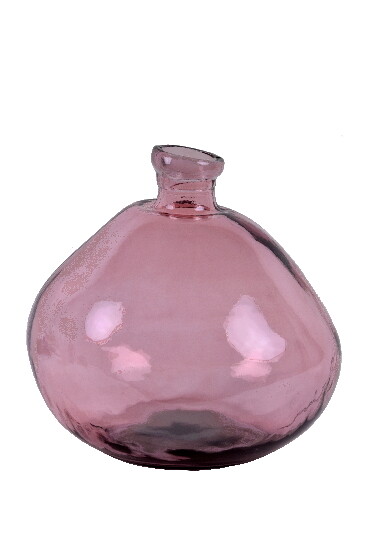 Wazon ze szkła z recyklingu „SIMPLICITY”, 33 cm, różowy (opakowanie zawiera 1 szt.)|Vidrios San Miguel|Szkło z recyklingu
