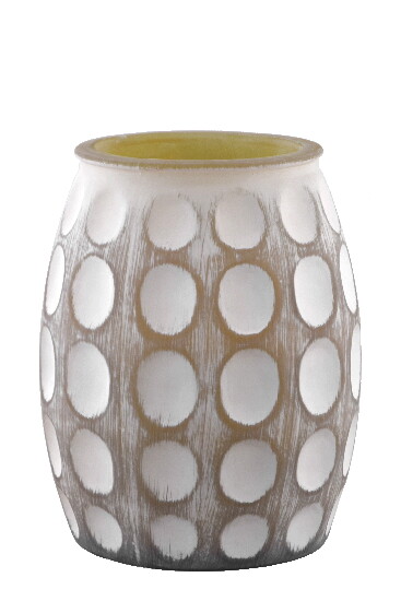 Recycled glass vase "DUNE", WHITE SAND, 6 L (package includes 1 pc) (SALE)|Vidrios San Miguel|Recycled Glass