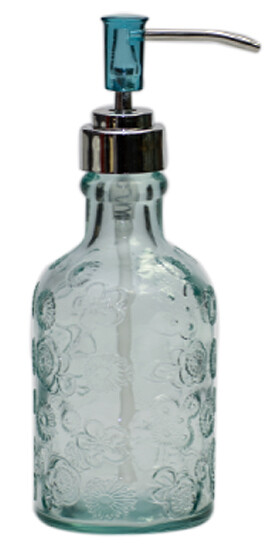 Pumpička na mydlo z recyklovaného skla "FLORA", 0,3 L (DOPREDAJ) (balenie obsahuje 1ks)|Vidrios San Miguel|Recycled Glass